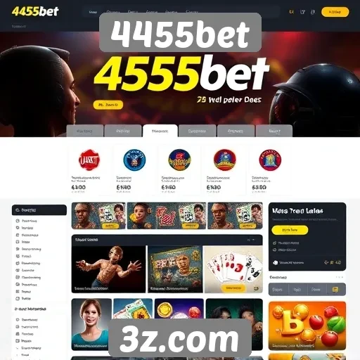 Exploração da interface do usuário do site 4455bet